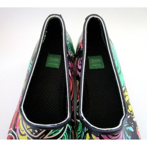 Cougar Women's "Love" Hand Crafted Rubber Slip on Shoes - Waterproof Size 8 - Picture 2 of 15